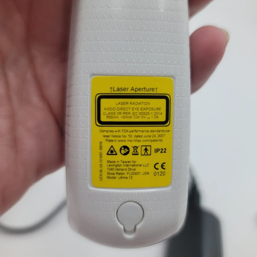 HairMax Ultima 12 LaserComb Hair Growth Device Pininfarina Blue White